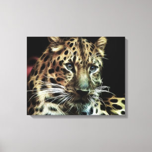 Wild Animal Leopard  Wrapped Canvas