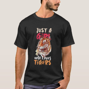 Wild Animal Lover Wildlife Women Girls Kids Tiger T-Shirt