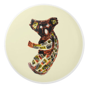 Wild Animal Painting Koala Bear Ceramic Knob