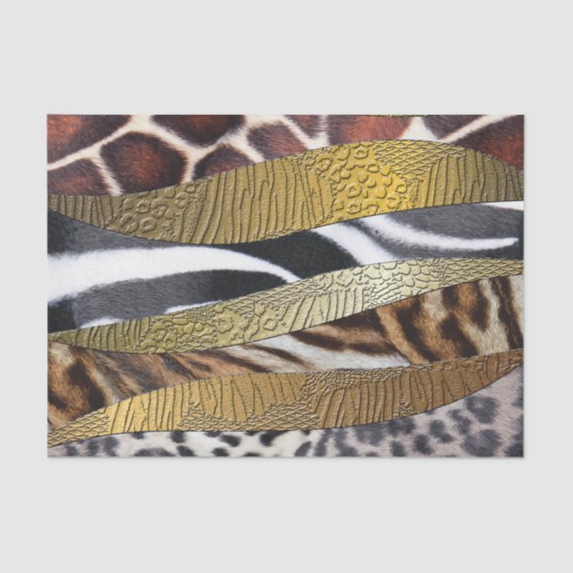Wild ANimal Print Abstract All Occasion Tissue Paper (Front)