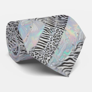 Wild Animal Print Opal Spotted Neck Tie