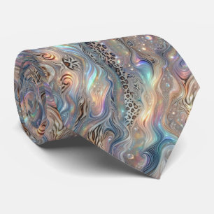 Wild Animal Print Opal Spotted Neck Tie