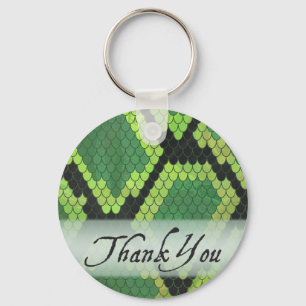 Wild Animal Snake Thank You Key Ring