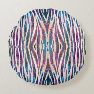 Wild Animal Stripe Round Cushion