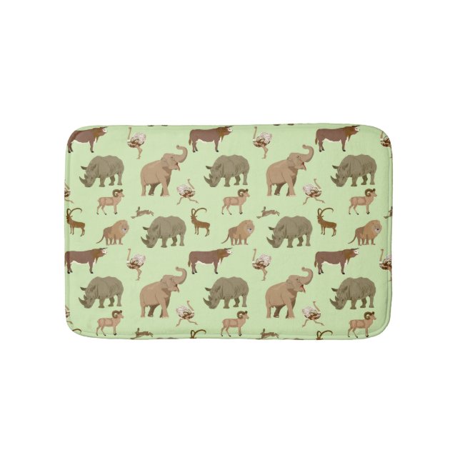 Wild animals bath mat (Front)