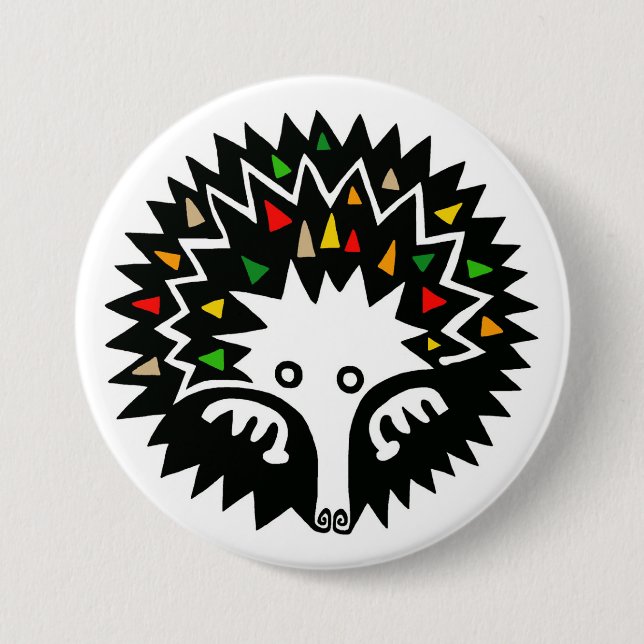 Wild animals - ECHIDNA - Australian Wildlife - 7.5 Cm Round Badge (Front)