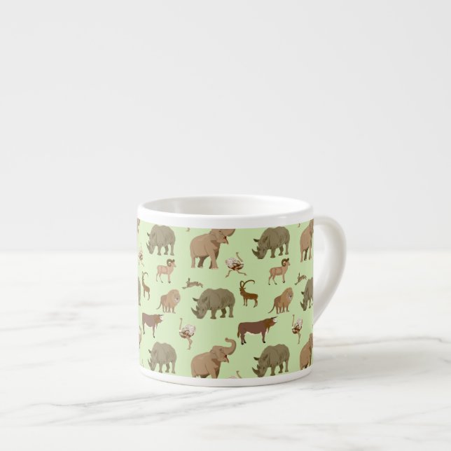 Wild animals espresso cup (Front Right)