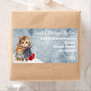 Wild animals frosty Winter gift festive custom