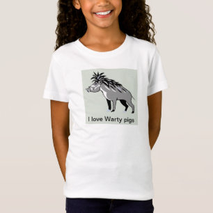 Wild animals - I love WARTY PIGS -Warthog T-Shirt