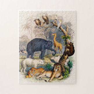 Wild animals illustration jigsaw puzzle
