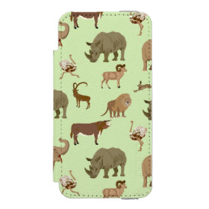 Wild animals incipio watson™ iPhone 5 wallet case