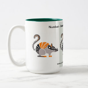 Wild animals  - NUMBAT- Endangered animal - Nature Two-Tone Coffee Mug