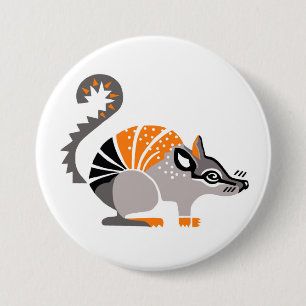 Wild animals - NUMBAT -Marsupial - Wildlife 7.5 Cm Round Badge
