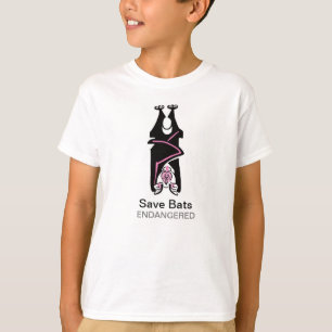 Wild animals - Save BATS- Endangered animal - T-Shirt