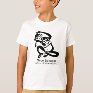 Wild animals -Save BONOBOS- Chimpanzee - Africa T-Shirt