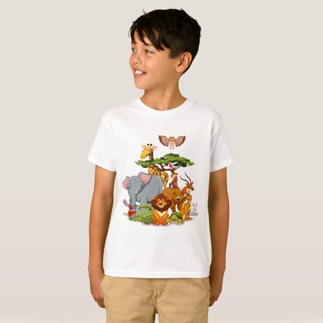Wild Animals T-Shirt (Front Full)
