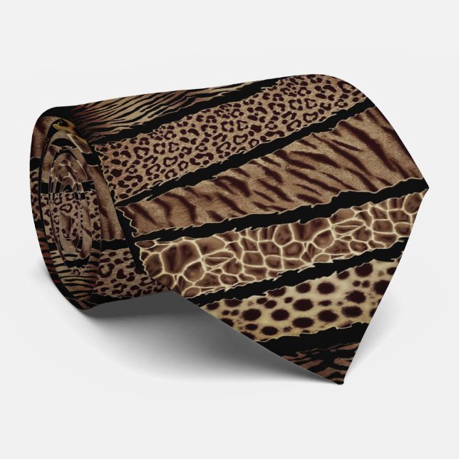 Wild animals tie (Rolled)