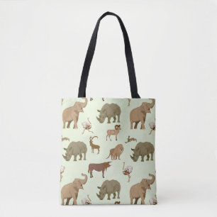 Wild animals tote bag