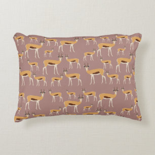 Wild Antelope Animal Pattern  Decorative Cushion