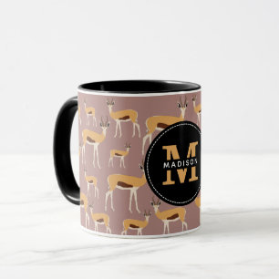 Wild Antelope Animal Pattern  Mug