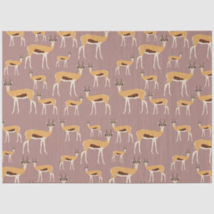 Wild Antelope Animal Pattern  Tissue Paper