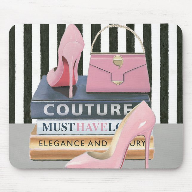 Wild Apple | Couture Stripes - Shoes & Bag Mouse Mat (Front)
