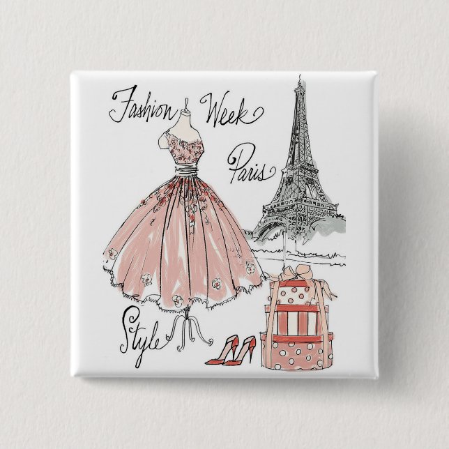 Wild Apple | Paris Fashion Week Style 15 Cm Square Badge (Front)