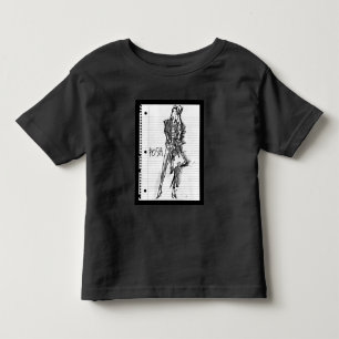 Wild Apple Posh - Edgy Vintage Sketch Toddler T-Shirt