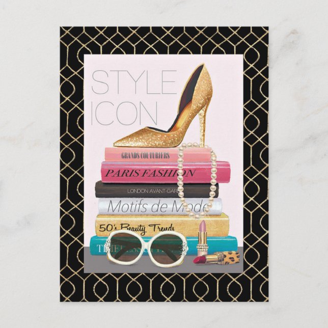 Wild Apple | Style Icon - Gold Stiletto Postcard (Front)