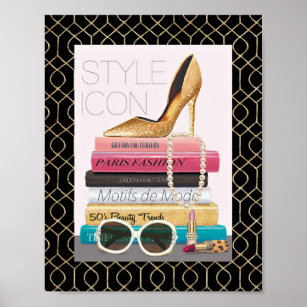 Wild Apple   Style Icon - Gold Stiletto Poster