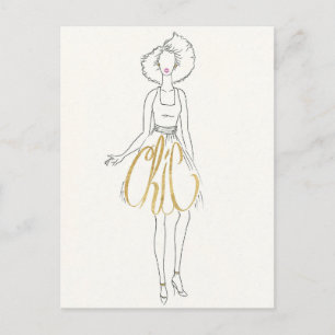Wild Apple   Style Sayings - Chic Dress Postcard