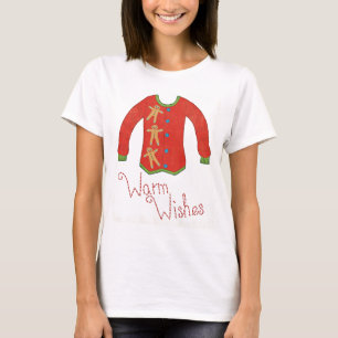 Wild Apple   Warm Wishes - Gingerbread Man T-Shirt