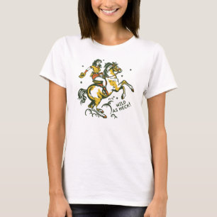 "Wild As Heck" Cute & Cool Cowgirl Art T-Shirt