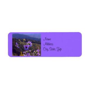 Wild Asters Address Label
