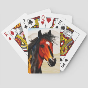 Wild At Heart - A Spirited Western Pinto Pony Playing Cards