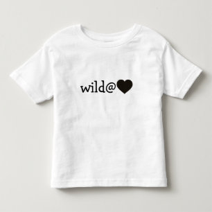 Wild at Heart - Black Heart Toddler T-Shirt