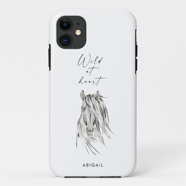Wild at Heart Custom Horse Case-Mate iPhone Case (Back)