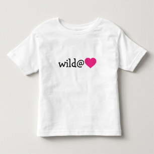 Wild at Heart - hot pink heart Toddler T-Shirt