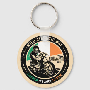 Wild Atlantic Way   Ireland   Motorcycle Key Ring