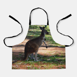 Wild Australian Kangaroo, Kids Full Print Apron