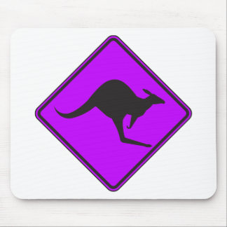 Wild Australian Kangaroo Marsupial Roo Silhouette Mouse Mat