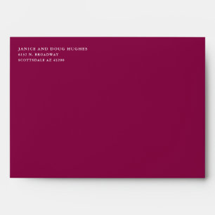 Wild Autumn Bouquet   Return Address Wedding Envelope