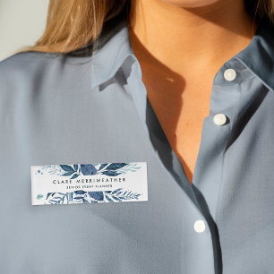 Wild Azure Botanical Name Tag