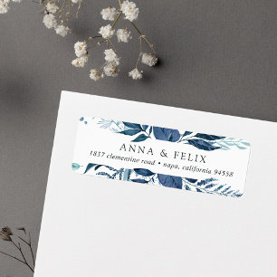 Wild Azure   Botanical Return Address