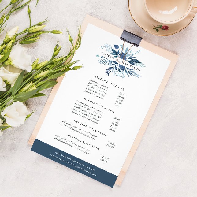 Wild Azure Pricing & Services Flyer (Creator Uploaded)