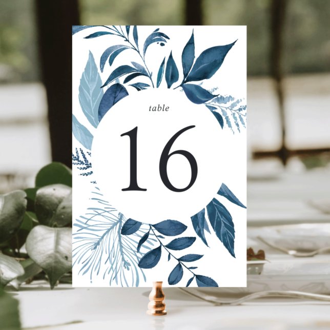 Wild Azure Table Number Card (Creator Uploaded)