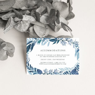 Wild Azure   Wedding Hotel Accommodation Cards