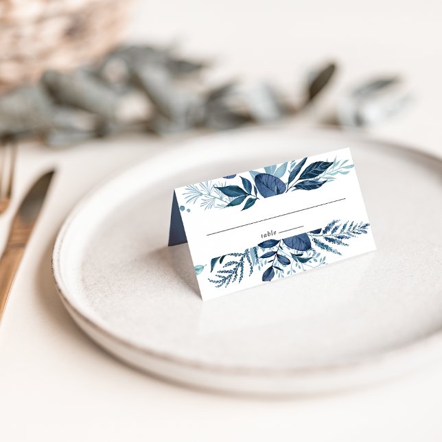 Wild Azure Wedding Place Card (Creator Uploaded)