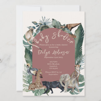 Wild Baby Shower Invitation