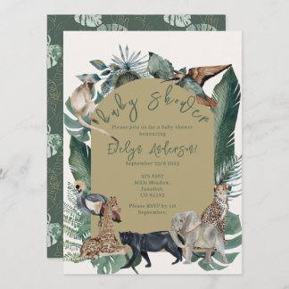 Wild Baby Shower Invitation